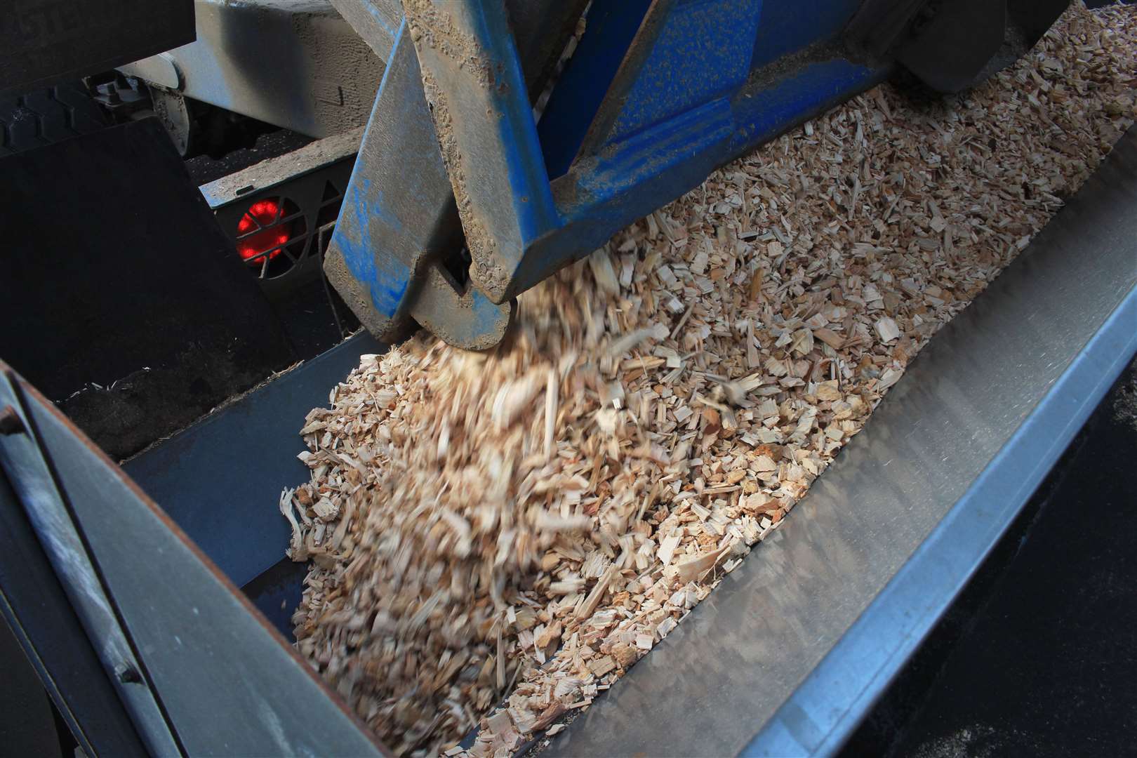 The Ignis plant burns around 700 tonnes of locally sourced wood chip each month. Picture: Alan Hendry