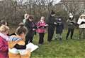 WATCH: Garden hymns for Covid couple in Thurso