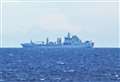 Massive Royal Fleet vessel sighted off Wick Bay