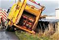 Council lorry ditches at Keiss 