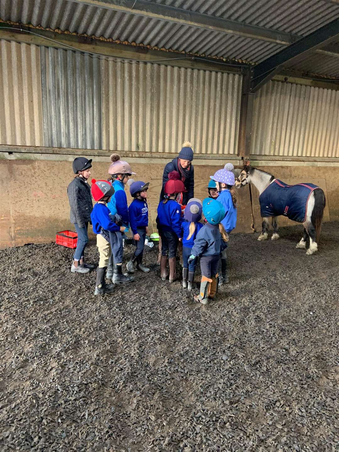 Nine Pony Club members completed their Rider Safety achievement badge.