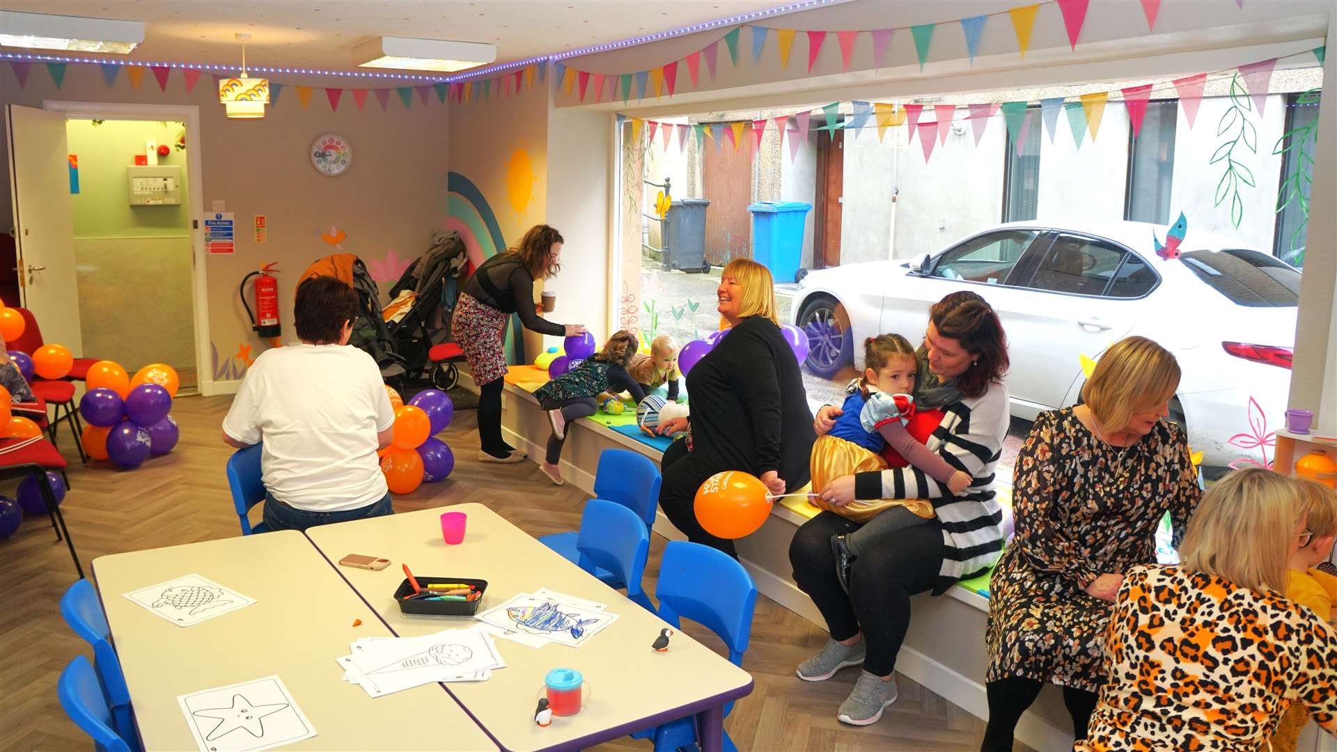 Home-Start's new base in Wick was filled with the cheery sounds of children playing at the open day event. Picture: DGS