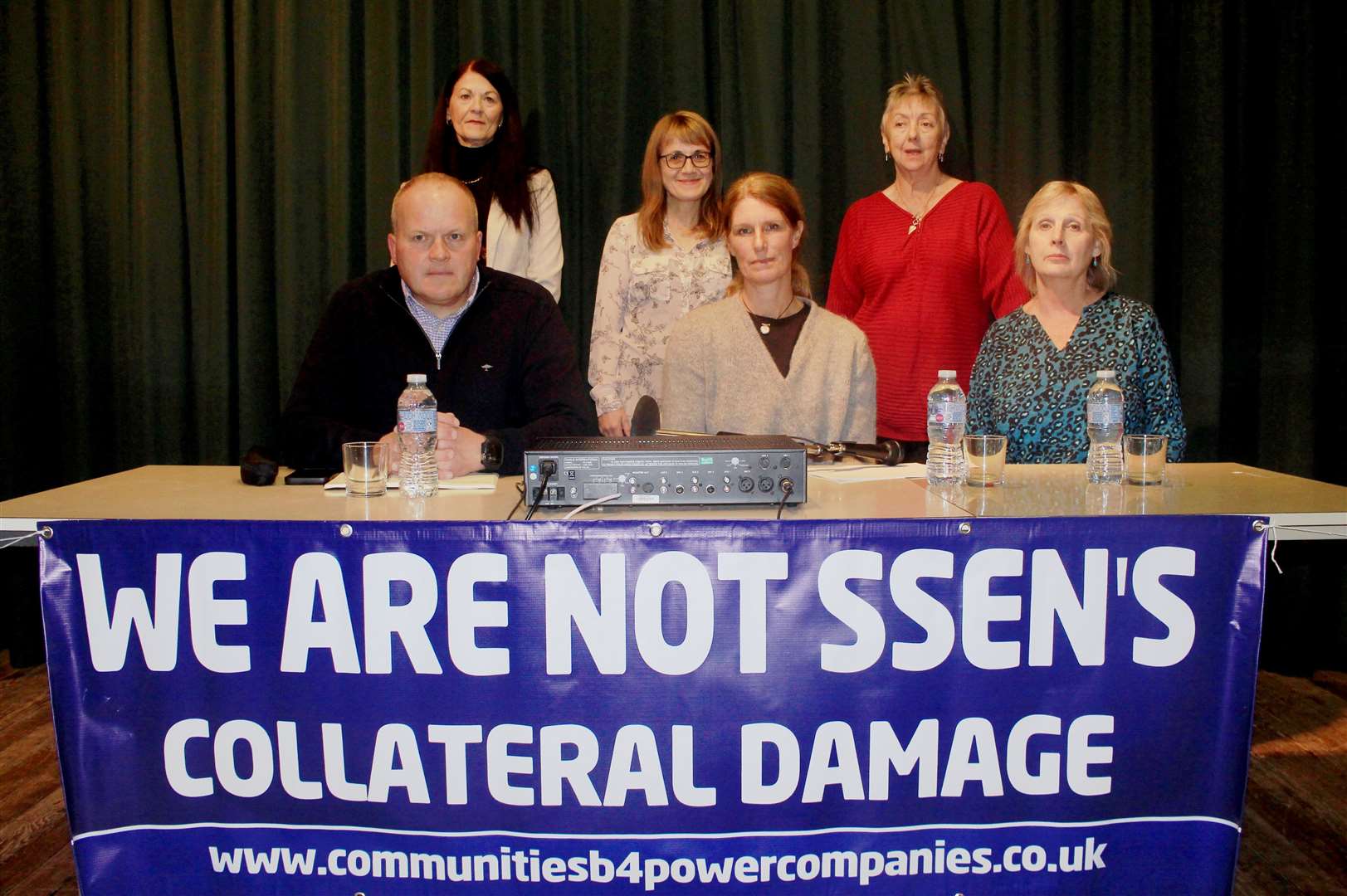 CB4PC representatives Denise Davis and Lyndsey Ward (seated) at a meeting in Dunbeath last September organised by Dunbeath/Berriedale Community Say NO to Pylons, under the umbrella of Berriedale and Dunbeath Community Council. Picture: Alan Hendry