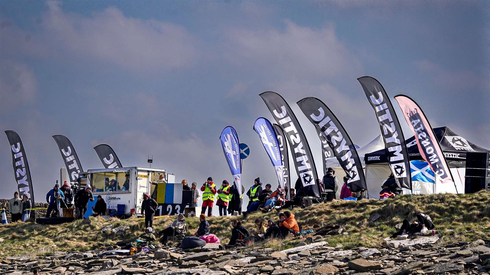 Spectators look on during last year’s Scottish Surfing Championships in Caithness. Picture: SSF