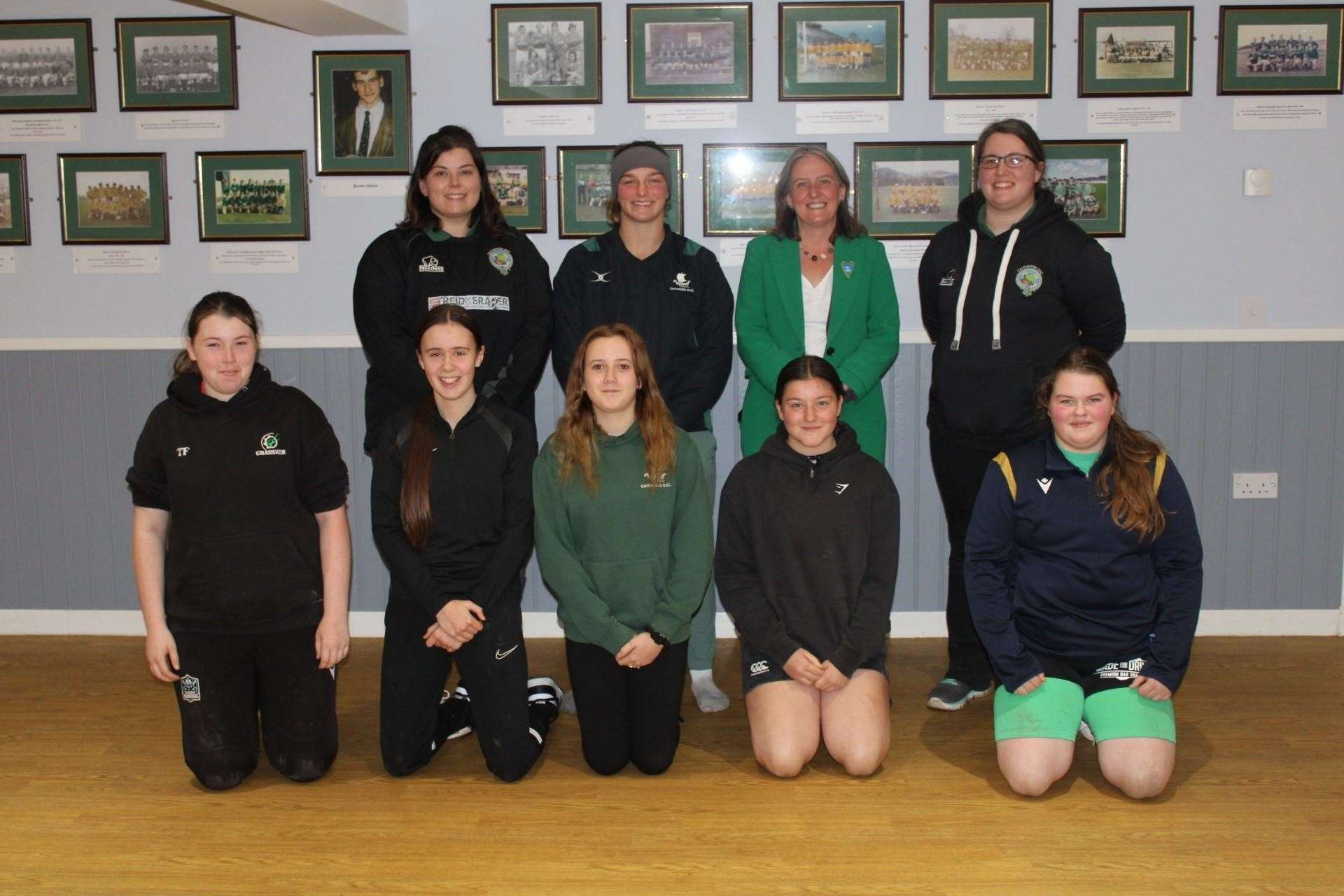 Scottish Government sports minister Maree Todd met with members of Caithness Rugby Club's women's section.