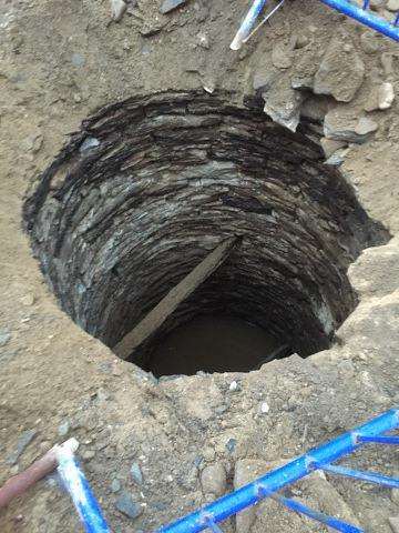 The well that was found at the site.