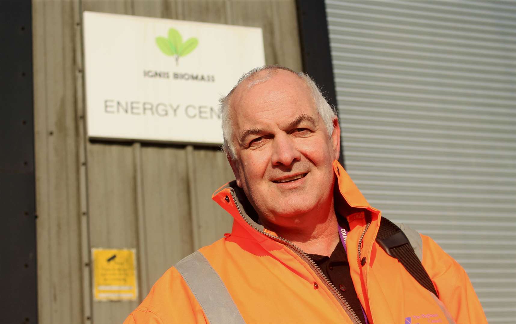 Councillor Raymond Bremner after being given a tour of the Ignis plant in Wick last year. Picture: Alan Hendry