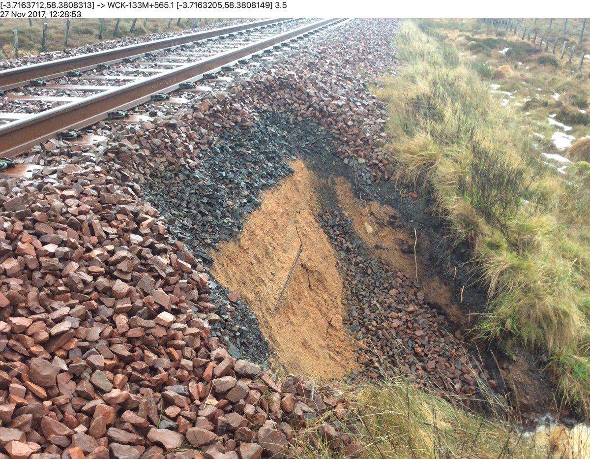 ScotRail have tweeted flood damage at Forsinard.