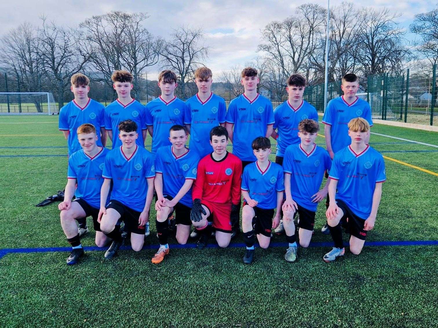 Caithness United under-16s who took on their Clach counterparts in Alness.